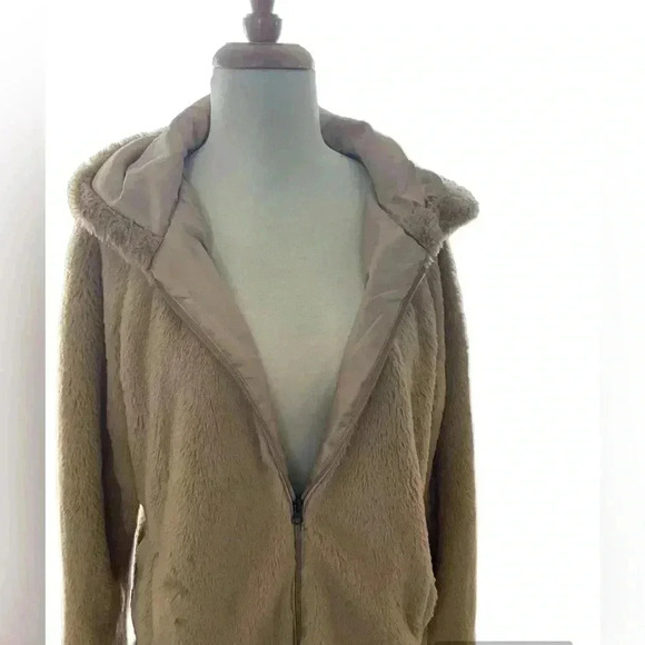 Style & Co, Light Brown Teddy Bear Jacket Size Small/ Medium Super Soft No Flaws - Picture 7 of 10